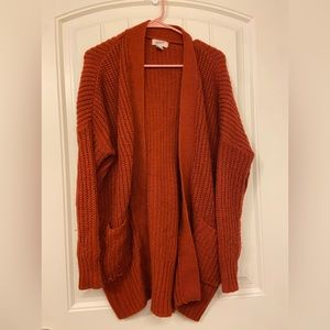 Burnt orange sweater